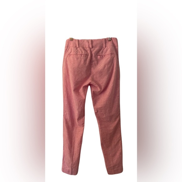New York & Company Pink Red Linen Buckle Pants Size 0 - Picture 3 of 5
